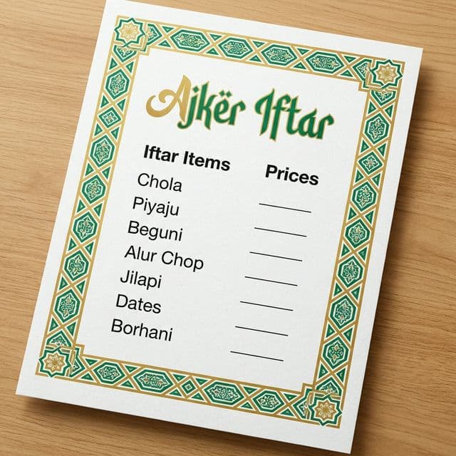 মেনু ডিজাইন